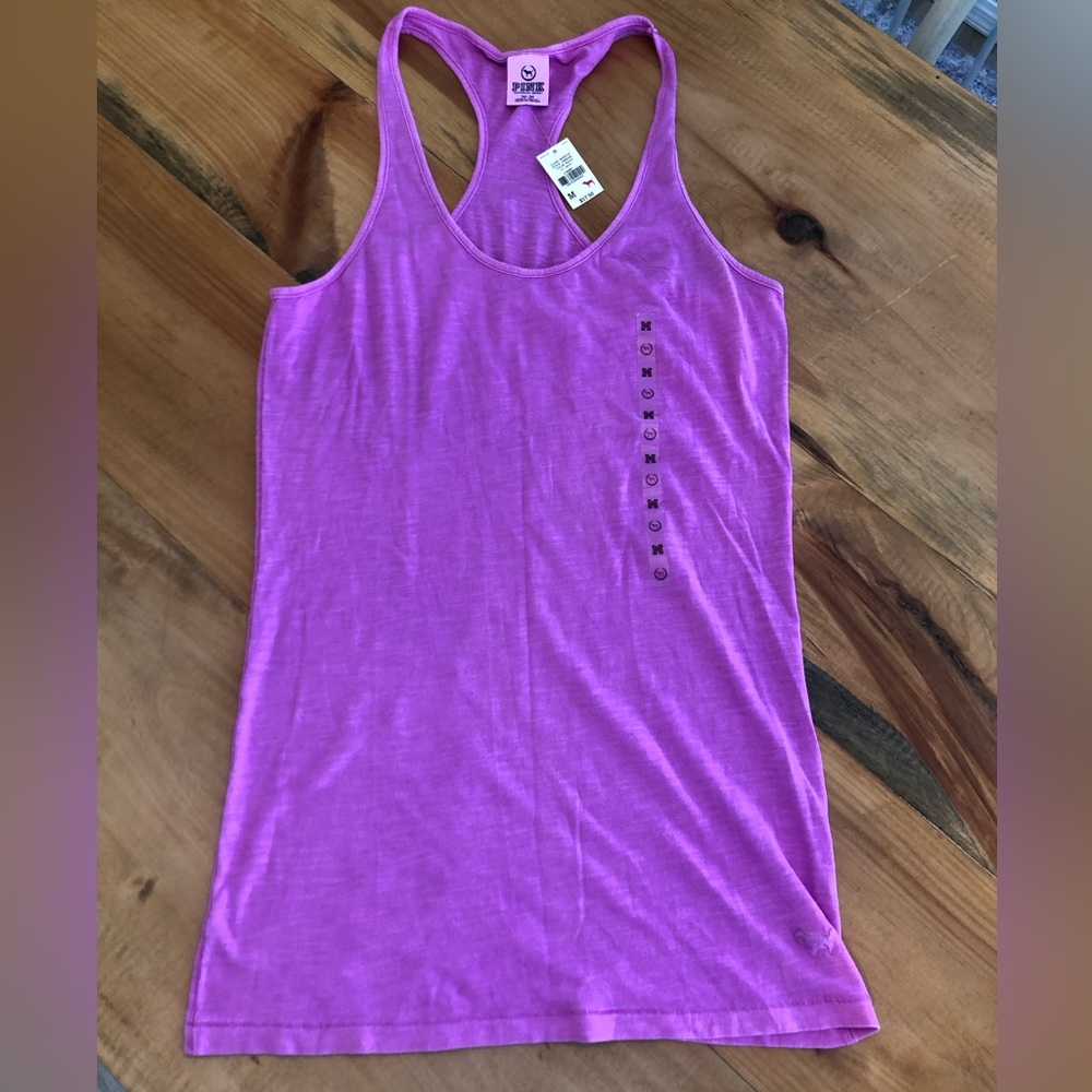 Victoria's Secret PINK Purple Racerback Tank Top